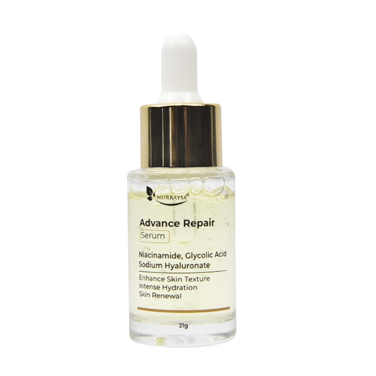 Advanced Repair Serum with Niacinmide, Glycolic Acid, Sodium Hyaluronate - 21g
