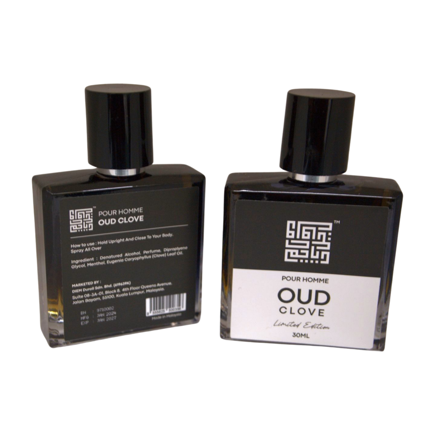 Pour Homme Oud Clove Perfume" - An Enchanting Blend of Spicy Clove and Rich Oud for Men