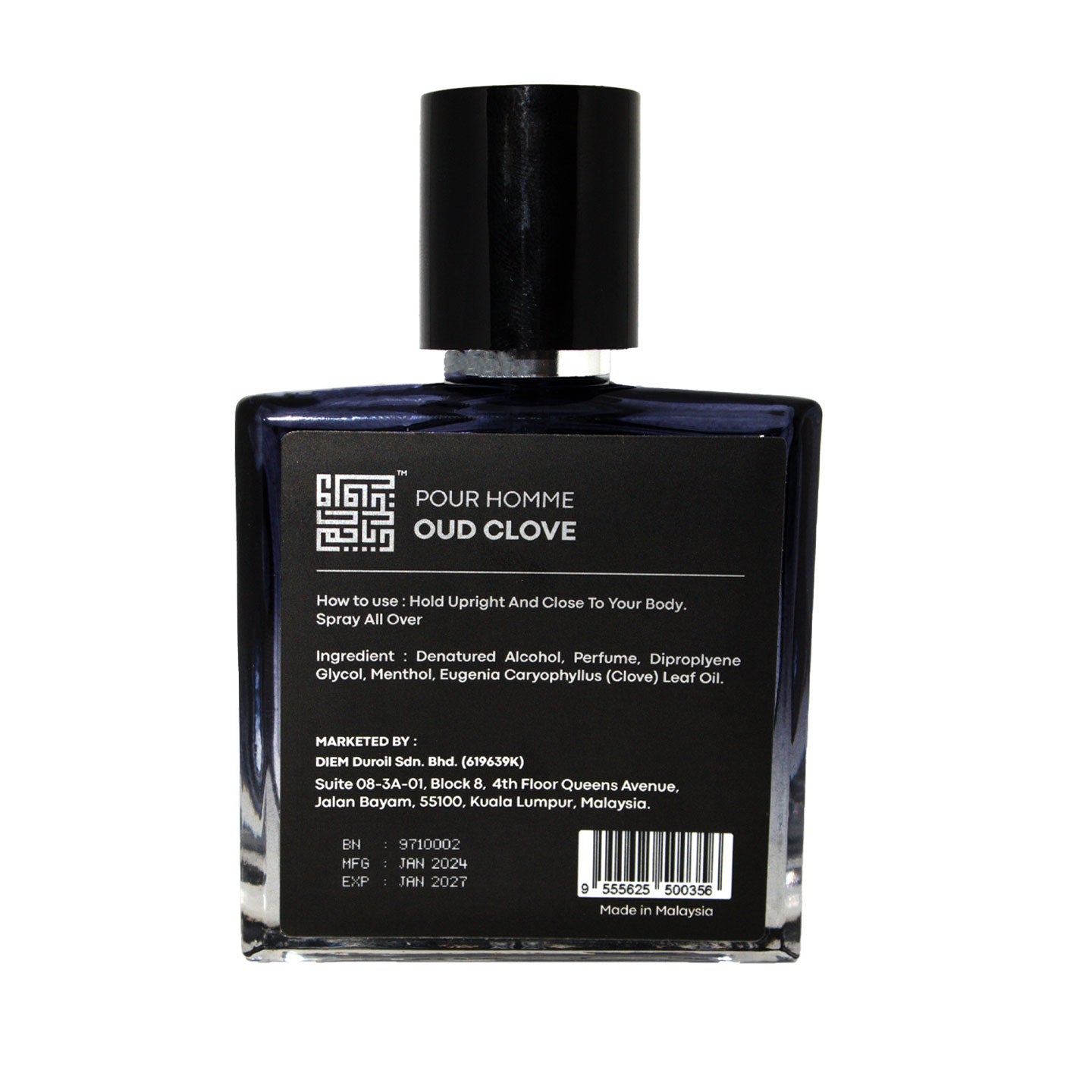 Pour Homme Oud Clove Perfume" - An Enchanting Blend of Spicy Clove and Rich Oud for Men