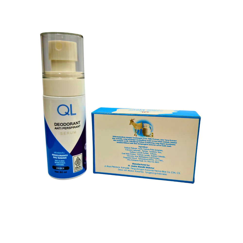 Complete Skin Brightening & Long-Lasting Freshness for Men & Women - QL Confidence-Boosting Body Care Set